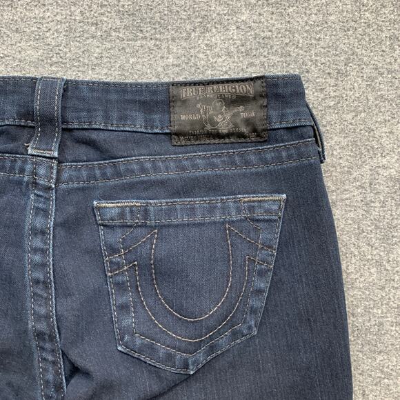 True Religion Jeans Women 26 Denim Stella Low Rise 5 Pocket Stretch Cotton Blend - Picture 9 of 11